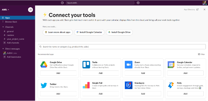 Google Drive  Slack App Directory